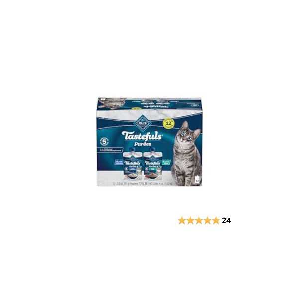 Blue Buffalo Tastefuls Adult Cat Natural Purées Variety Pack - Nail Gallerys