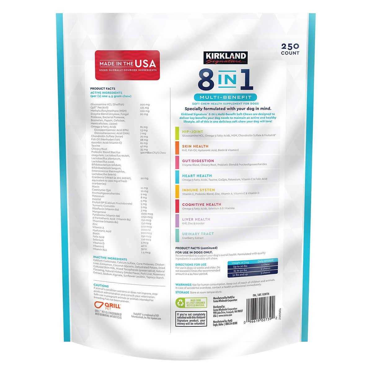 Kirkland Signature 8 in 1 Multi Benefit Soft Chew for Dogs - Nail Gallerys