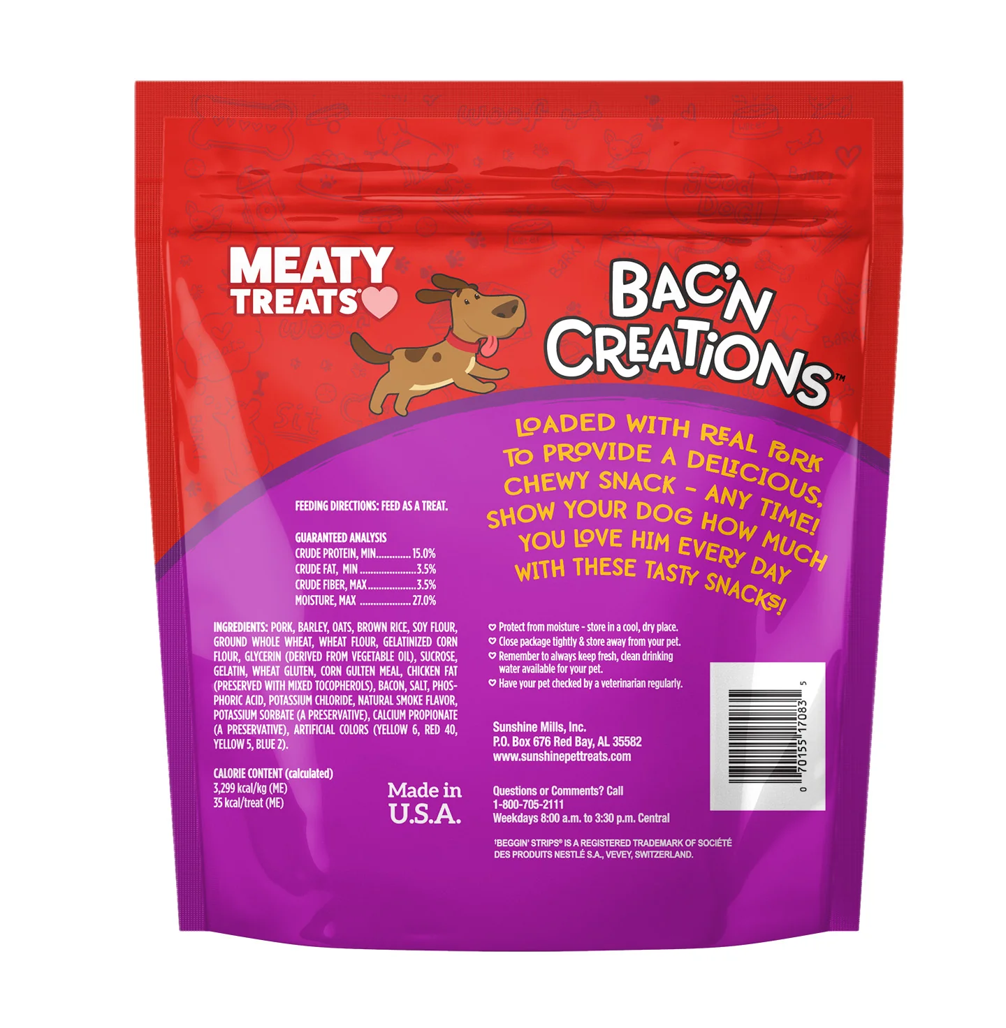 Meaty Treats Wavy Strips, 40 oz - Nail Gallerys