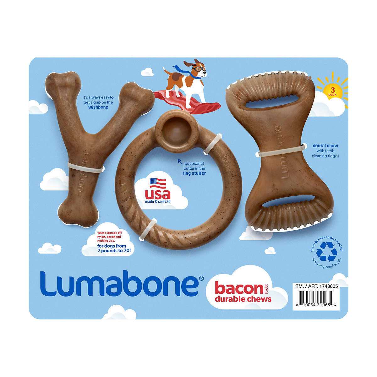 Lumabone Durable Dog Chew Toys - Nail Gallerys