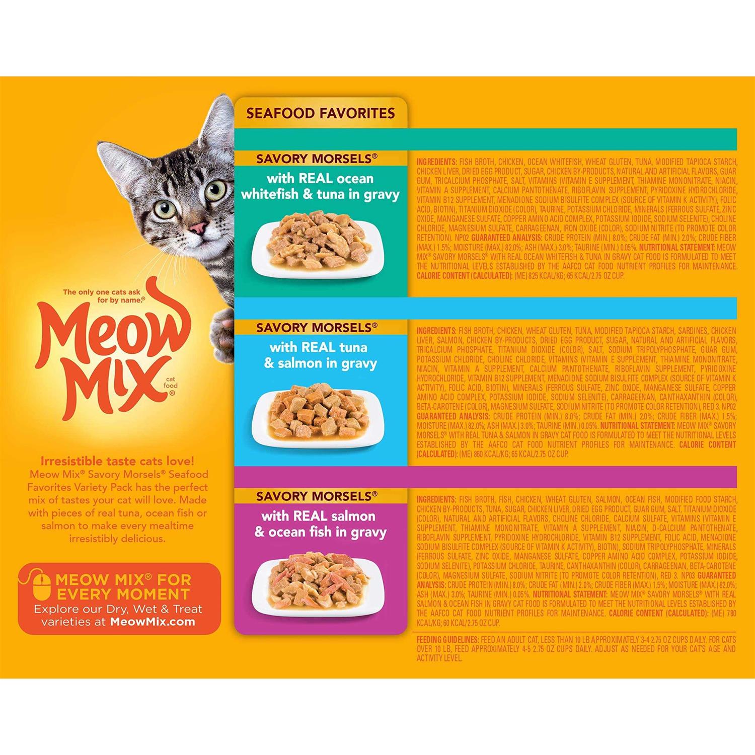Meow Mix Cat Food Seafood Variety Pack - Nail Gallerys