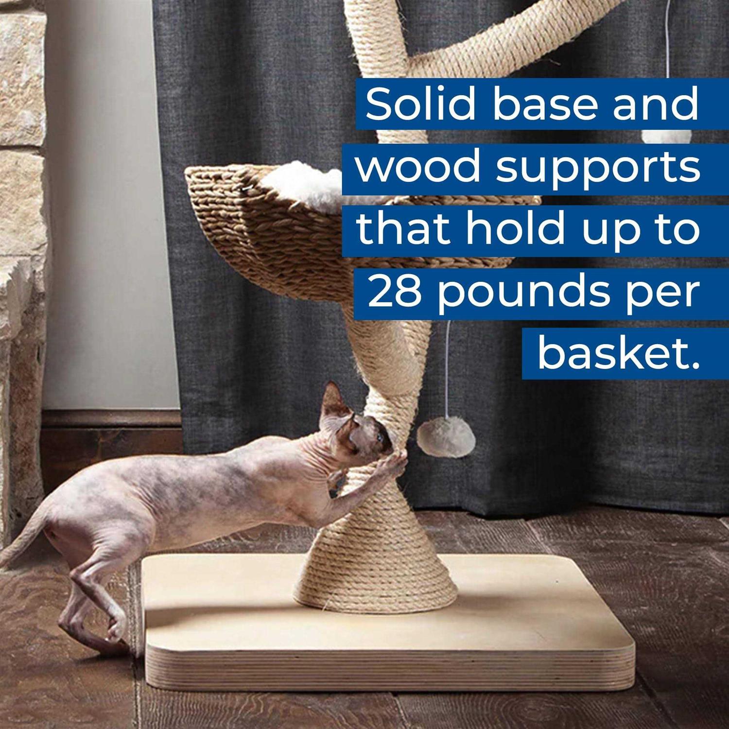 Habitat Haven Modern Cat Tree Big Elevated Tower - Nail Gallerys