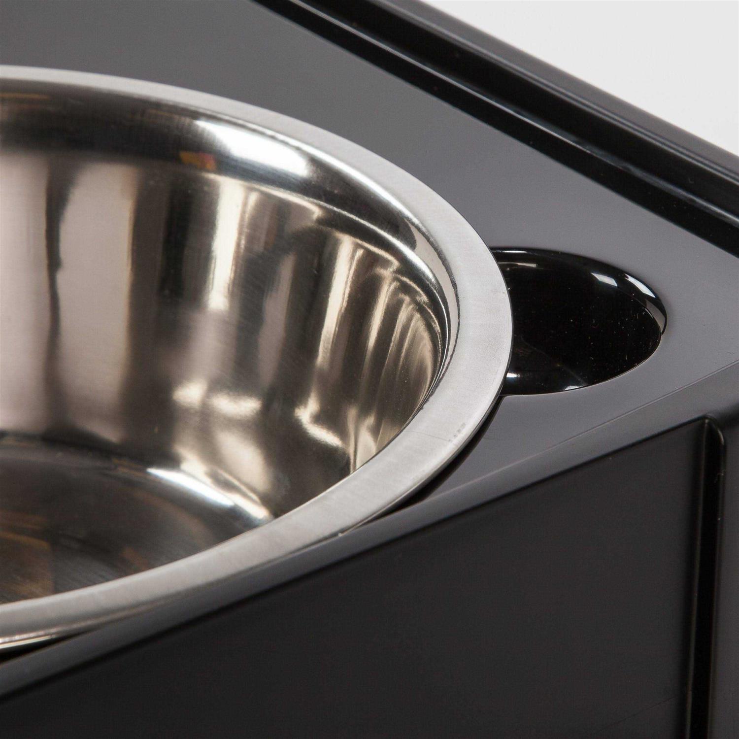 Iris Elevated Feeder with Airtight Storage - Nail Gallerys