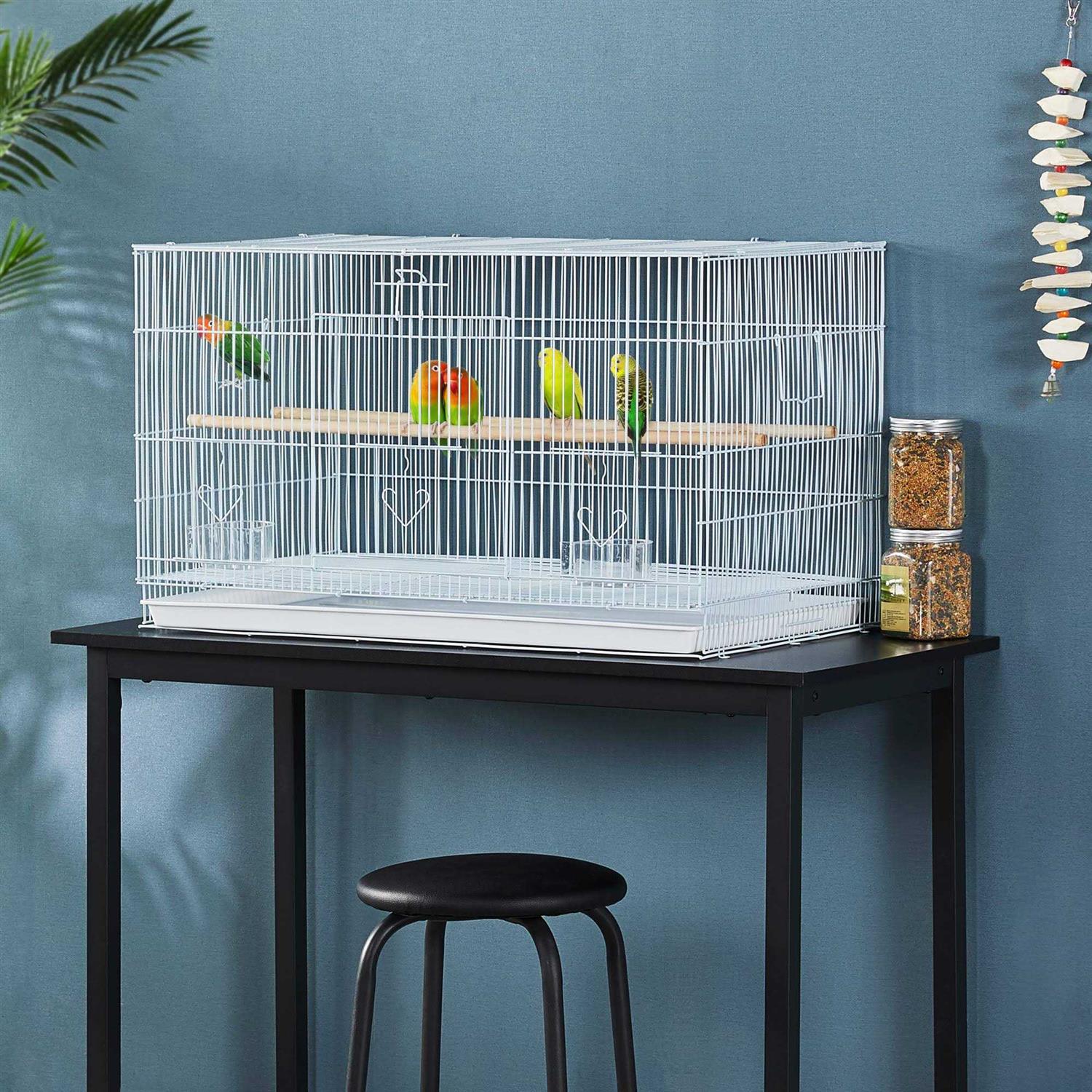 Topeakmart 18 Flight Cage with Slide-Out Tray for Birds - Nail Gallerys