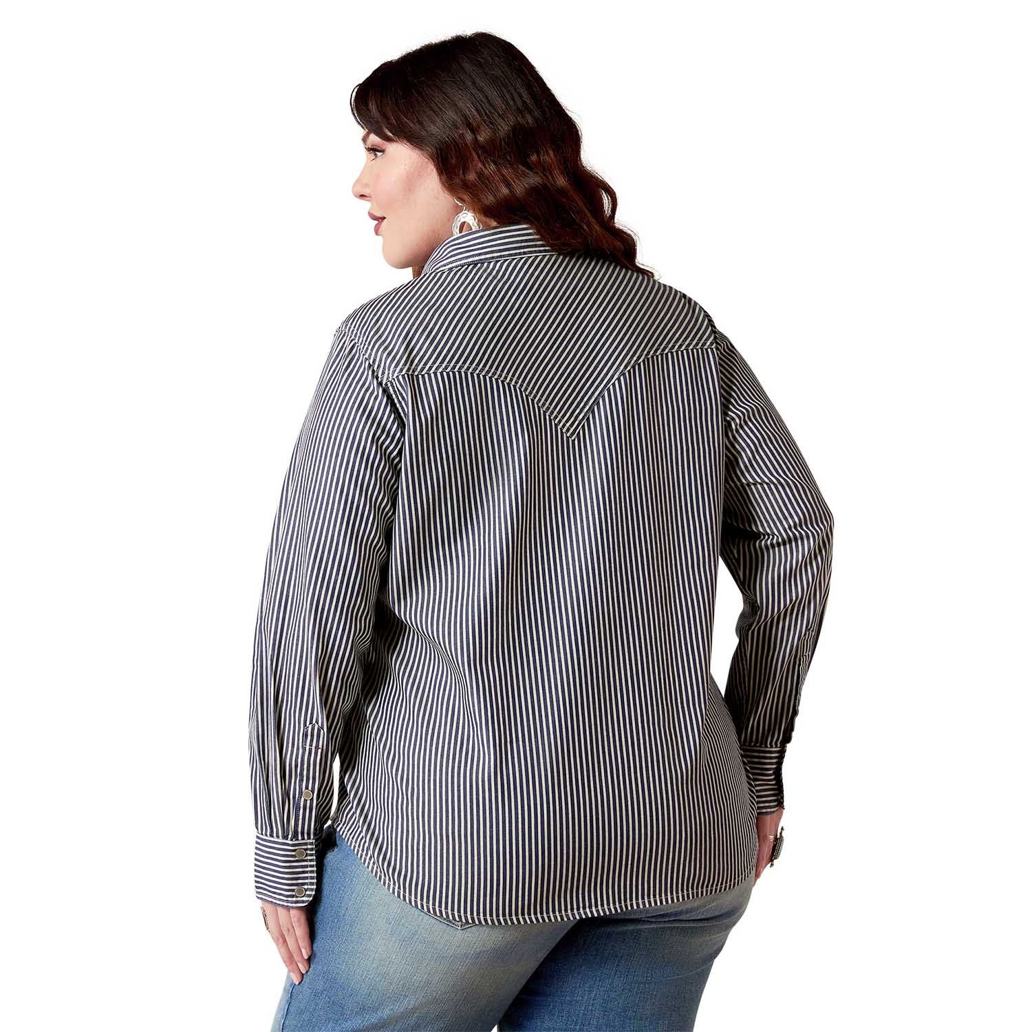 Ariat Women's Railroad Stripe Longsleeve Shirt - Nail Gallerys