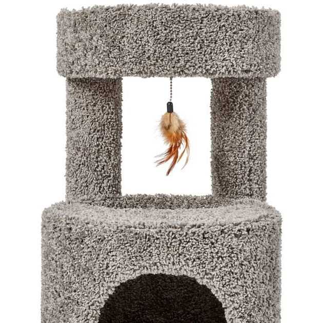 Frisco 36-in Real Carpet Wooden Cat Tree - Nail Gallerys