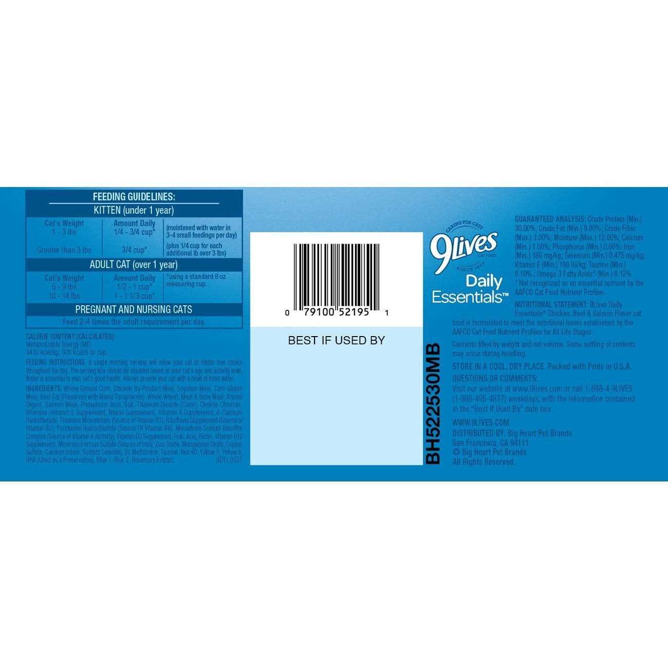 9Lives Daily Essentials Cat Food - Nail Gallerys