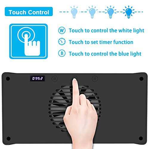 Hipargero Aquarium Light 3rd Generation A029 Aquarium LED Light 30 Watts Saltwater Light with Touch Control - Nail Gallerys