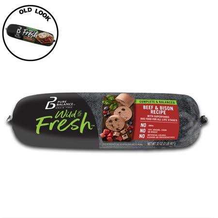 Pure Balance Wild & Fresh Dog Food Beef & Bison Recipe Rolled Chub - Nail Gallerys