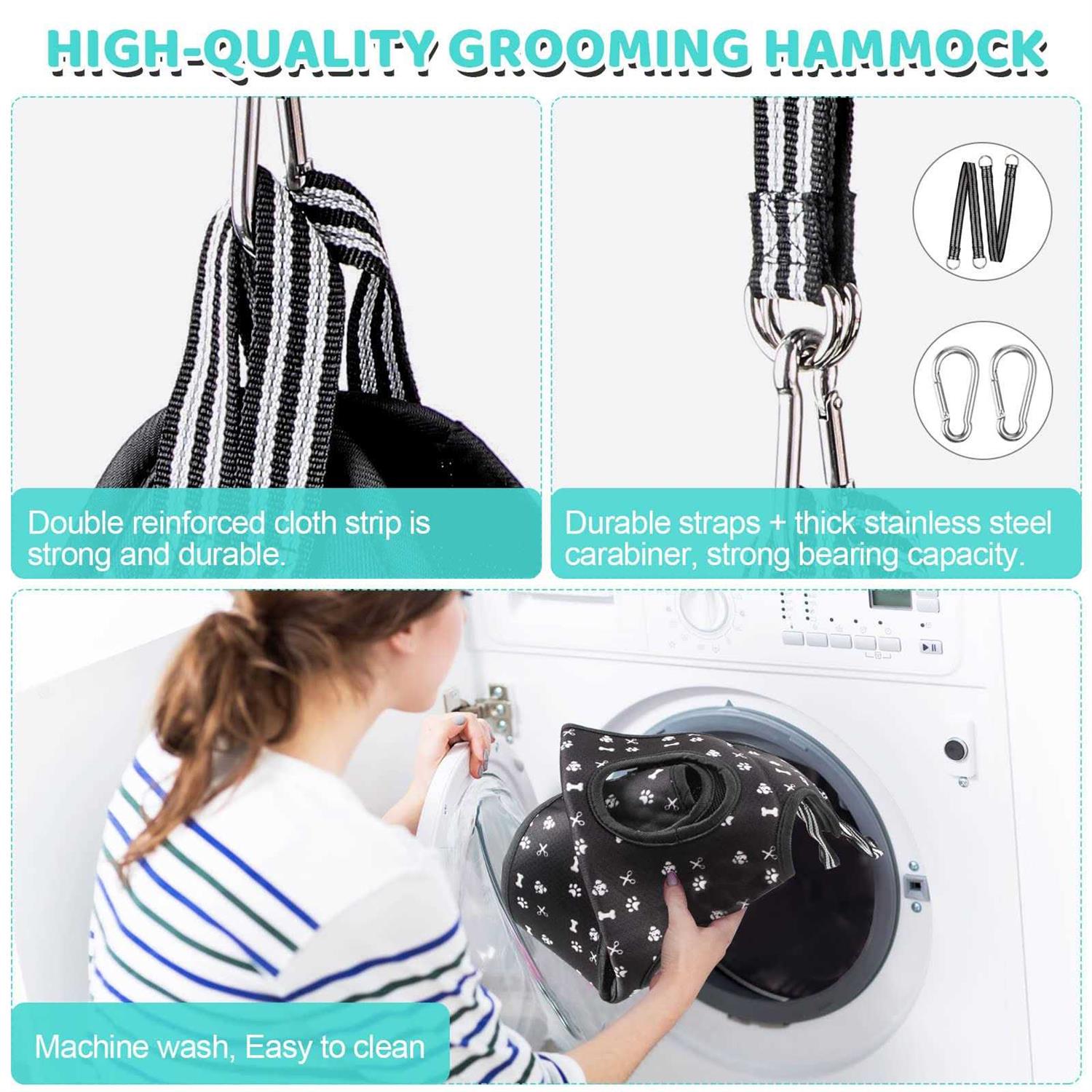 Pet Grooming Hammock Harness with Nail Clippers/Trimmer Nail File - Nail Gallerys