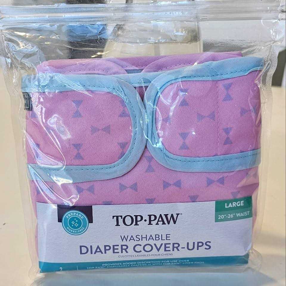 Top Paw Washable Pink Diaper Cover Ups - Nail Gallerys