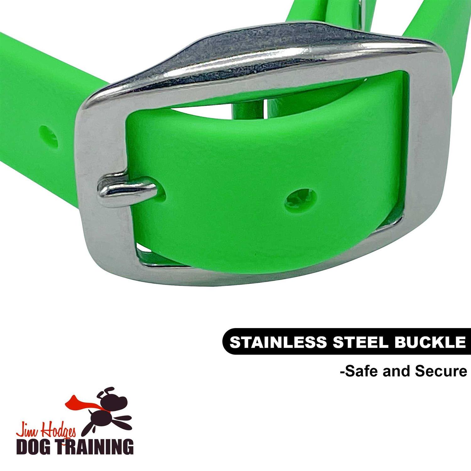 JIM HODGES DOG TRAINING Martingale Collar for Dogs Biothane Stainless Steel Hardware No Pull - Nail Gallerys