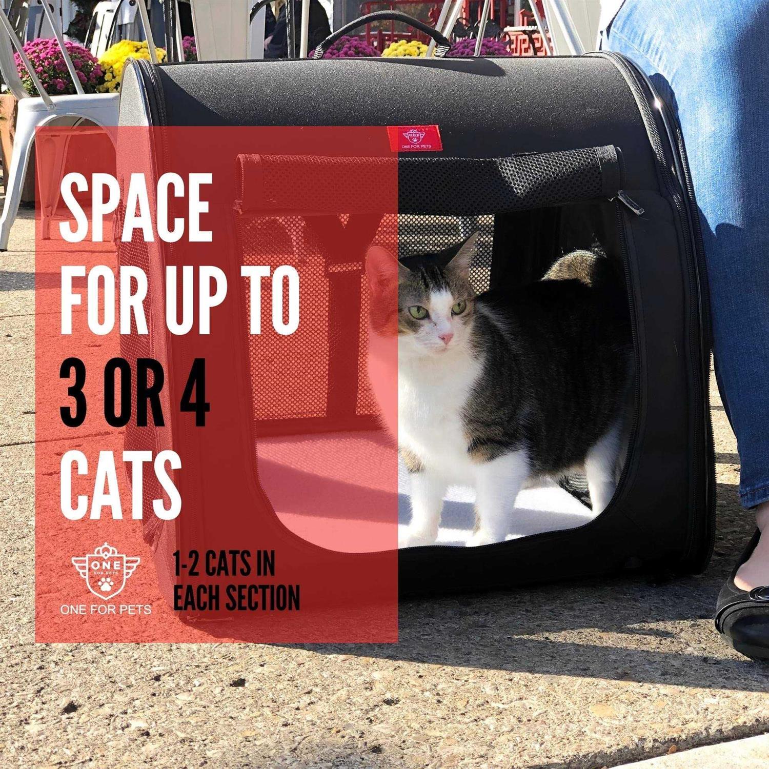 One for Pets Cat Outdoor Playpen with Seatbelt Straps, Black - Nail Gallerys