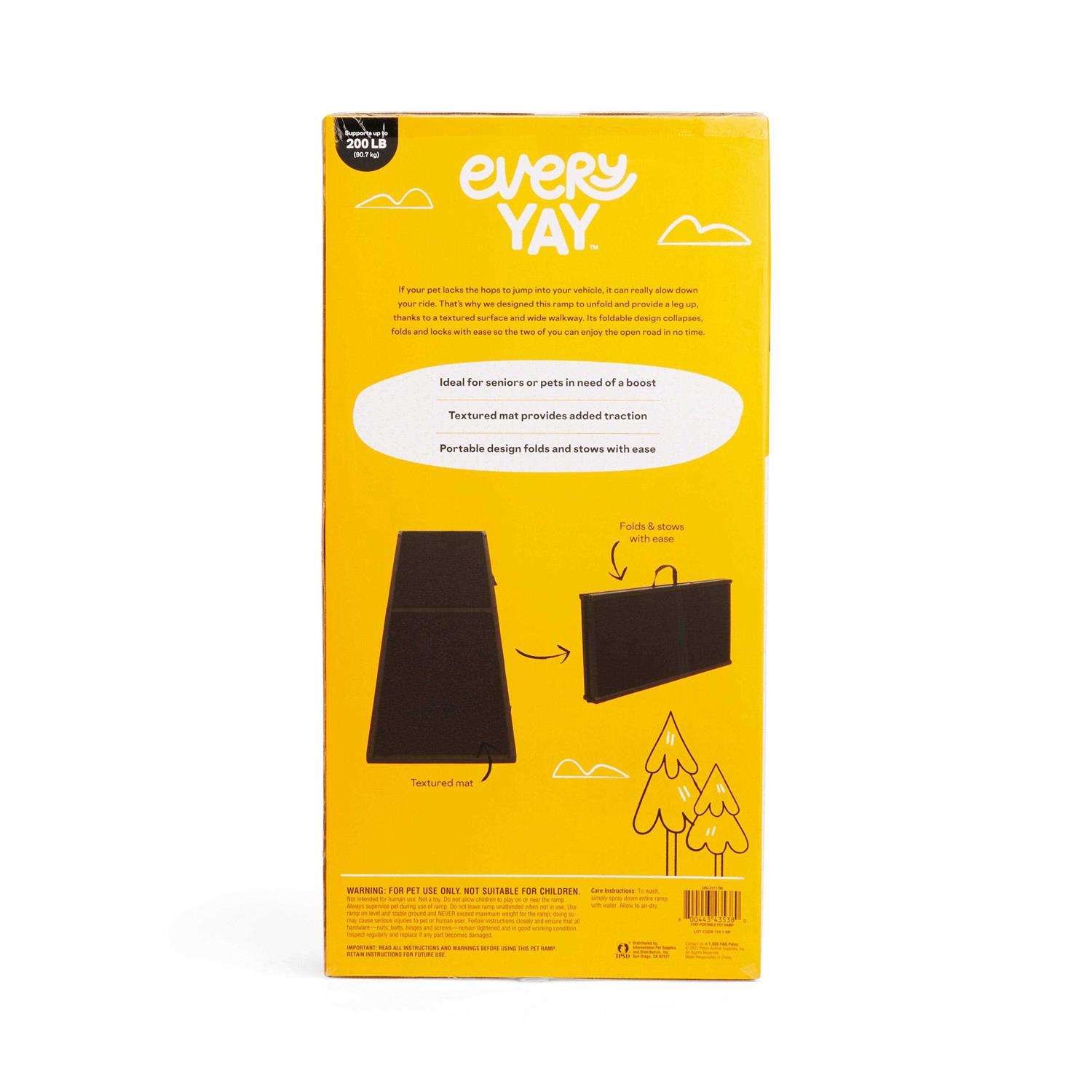 EveryYay Rise & Climb Black Portable Pet Ramp - Nail Gallerys