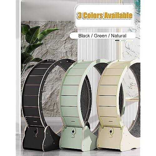 Large Cat Exercise Wheel 40 inch Solid Wood Cat Wheel Exerciser for Indoor Cats - Nail Gallerys