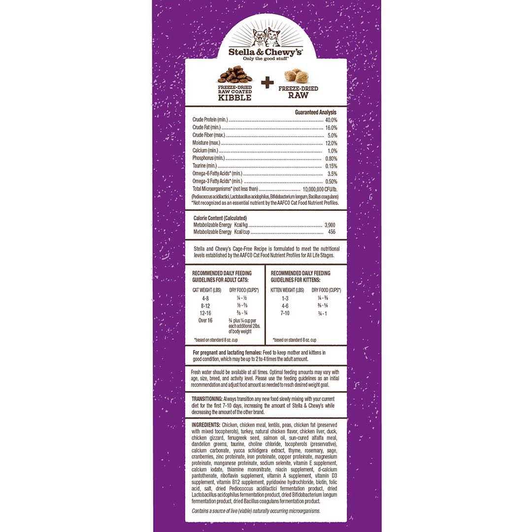 Stella Chewy’s Raw Blend Cage-Free Recipe Dry Cat Food - Nail Gallerys