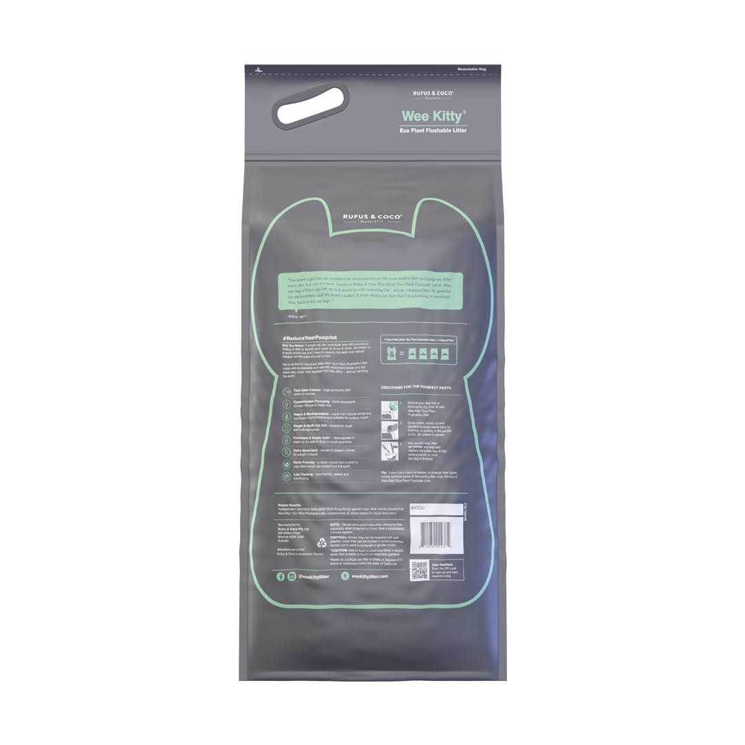 Rufus & Coco Wee Kitty Eco Plant Clumping Cat Litter - Nail Gallerys