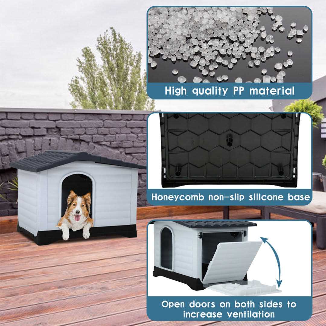 Bestpet Dog House for Small, Medium and Large Dogs Plastic - Nail Gallerys