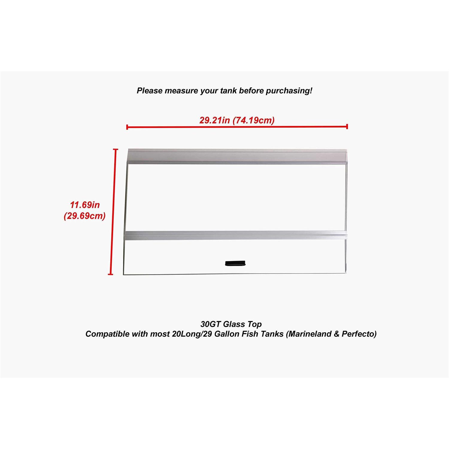 H2Pro 30 Glass Canopy 20 Long/29 gallon Aquarium Fish Tank - Nail Gallerys