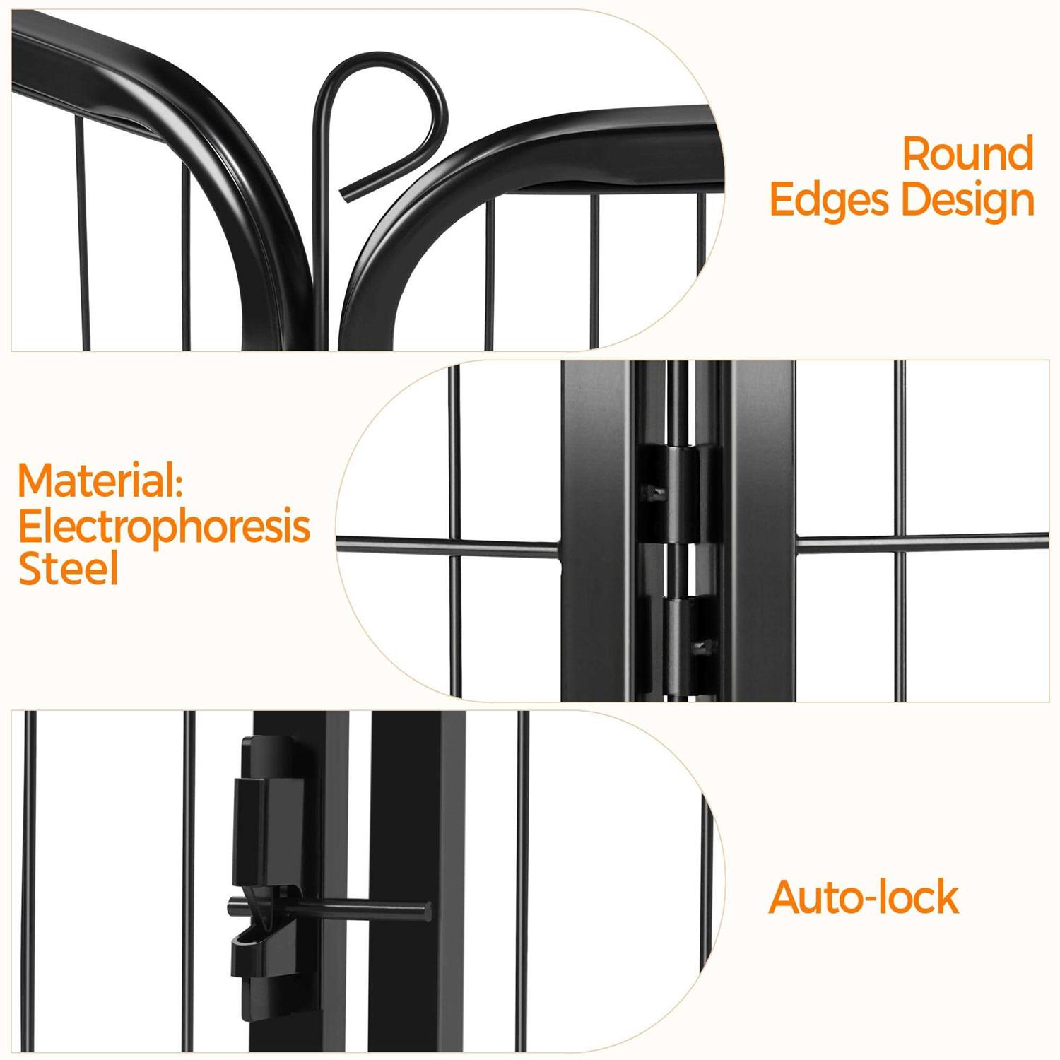 Yaheetech Panels Metal Dog Playpen - Nail Gallerys