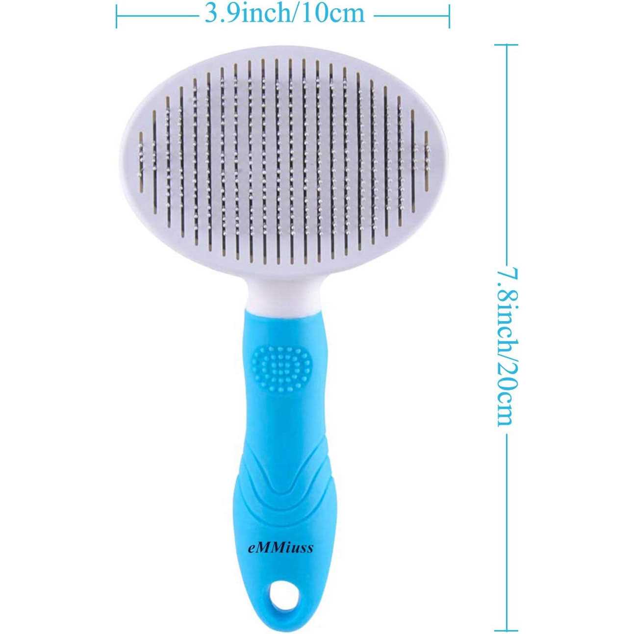 eMMiuss Cat Brush, Self Cleaning Slicker Brushes for Shedding and Grooming Removes Loose Undercoat,Mats Hair Grooming Brush for Cat Dog Massage-Self - Nail Gallerys