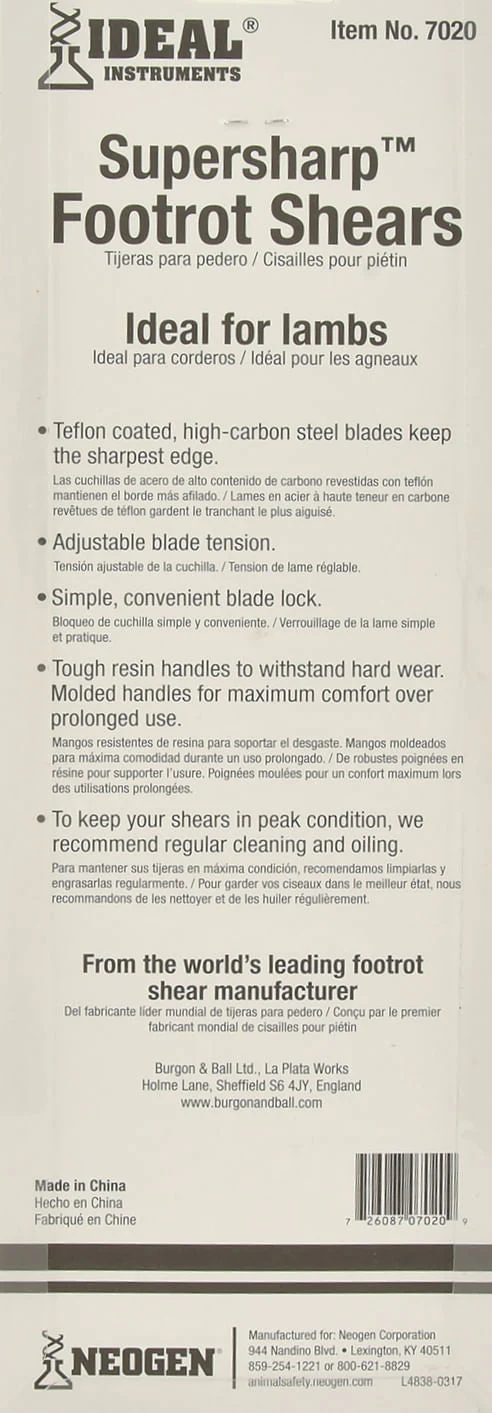 SuperSharp Foot Rot Shears - Nail Gallerys