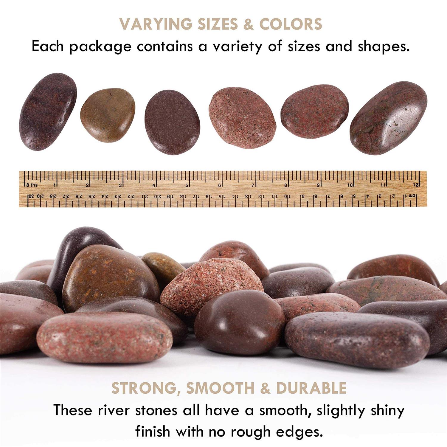 Galashield River Rocks Pebbles for Plants Natural Decorative Polished Stones for Planters Succulent Rocks Aquarium Gravel - Nail Gallerys