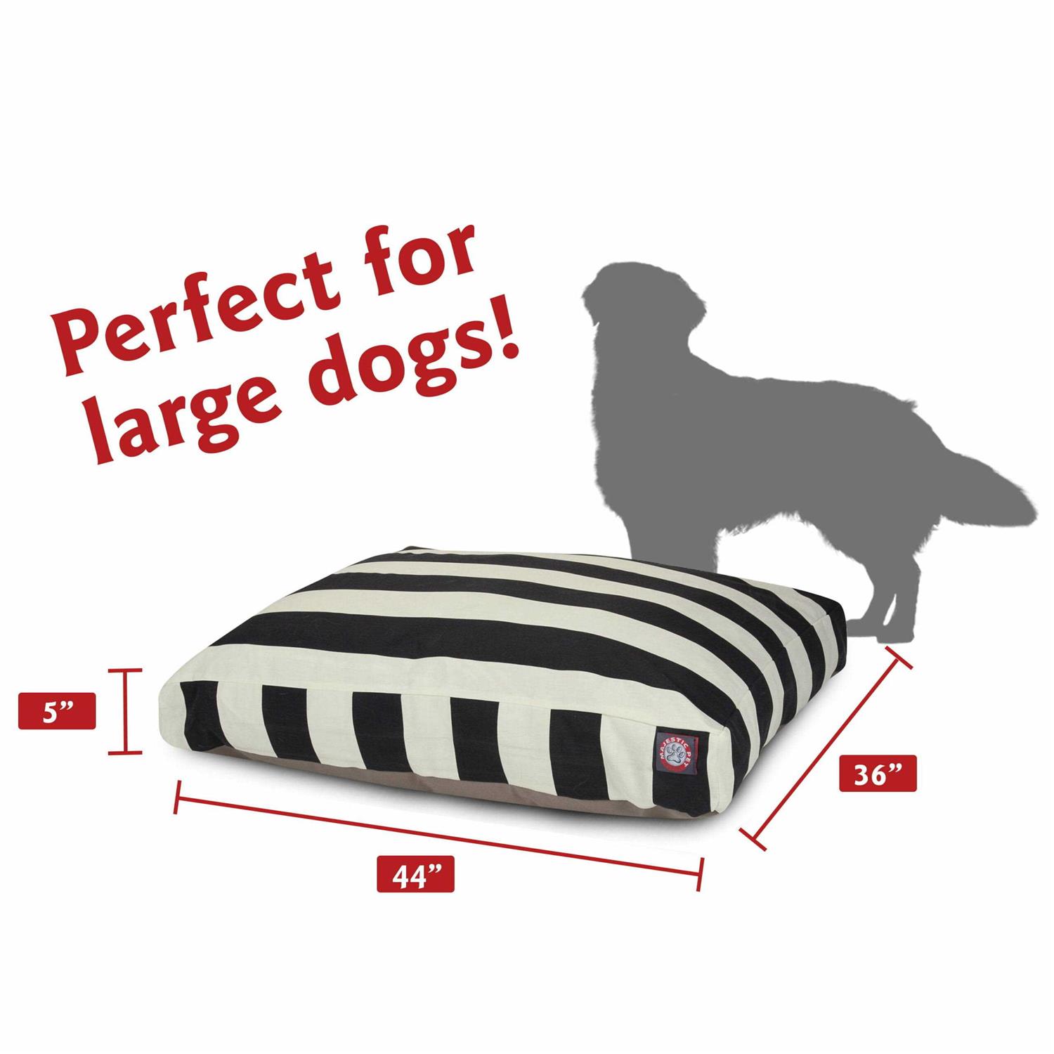 Majestic Pet Vertical Stripe Rectangle Dog Bed - Nail Gallerys
