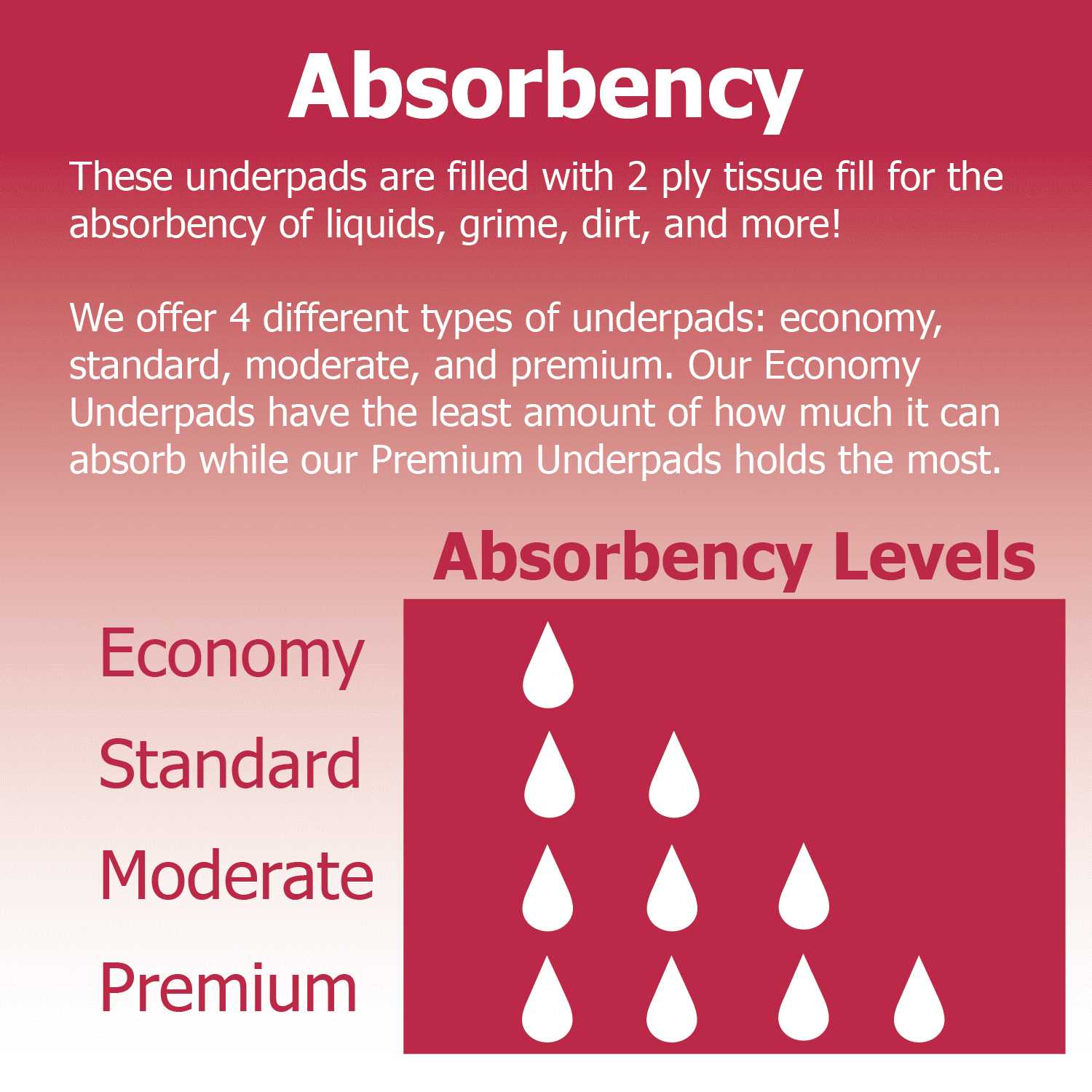 Dealmed Absorbency Medical Underpads Disposable 2-Ply Tissue Fill - Nail Gallerys