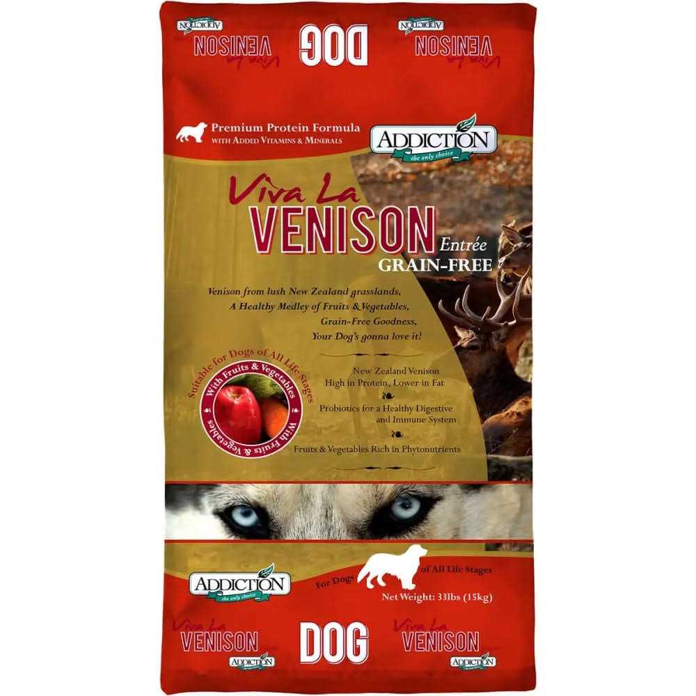 Addiction Viva La Venison Dry Dog Food - Nail Gallerys