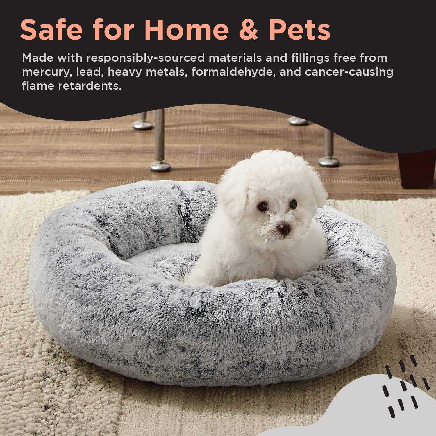 Best Friends by Sheri SnuggleSoft Faux Rabbit Fur Memory Foam Calming Bed - Nail Gallerys