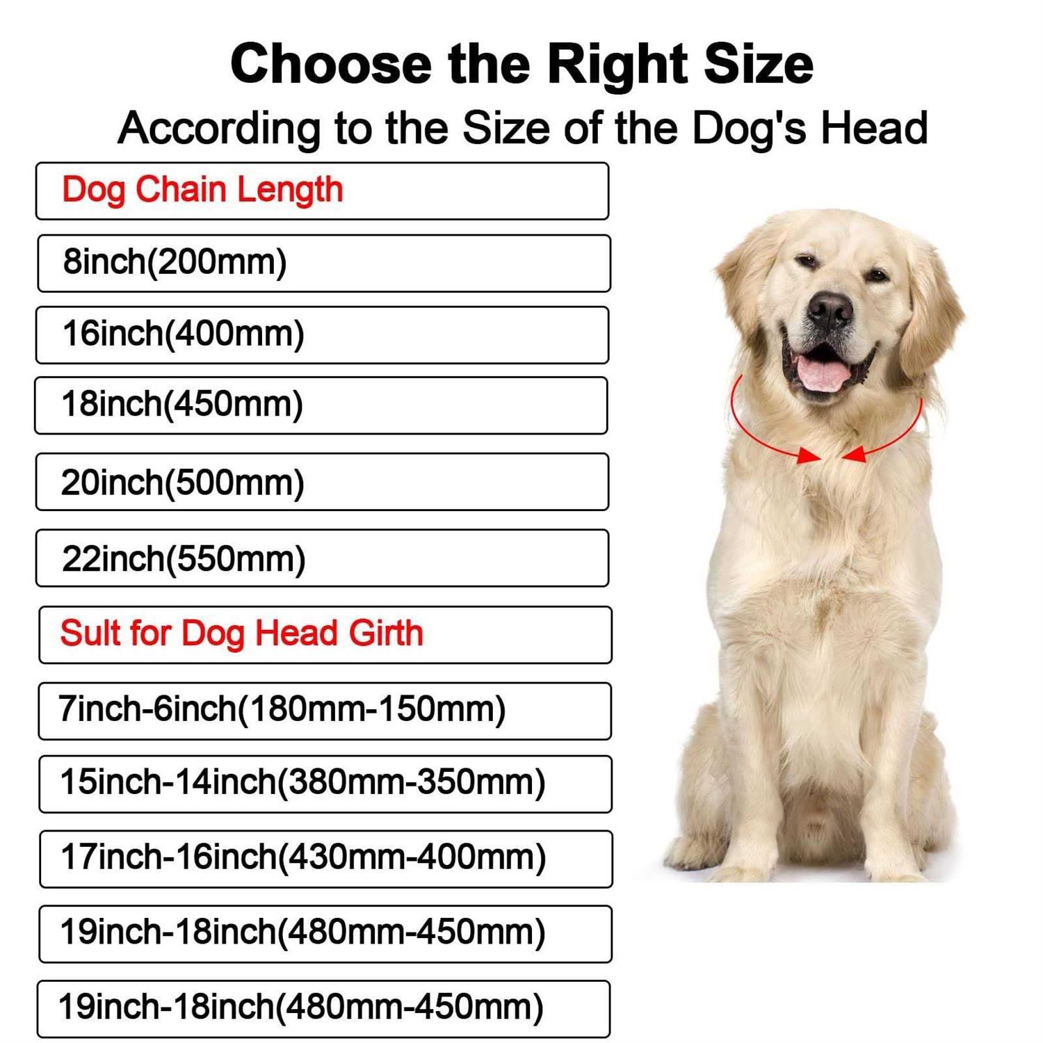 Metal Cuban Diamond Dog Chain Dog Training Chain with Secure Buckle Pet Collars for Large Medium Dogs - Nail Gallerys