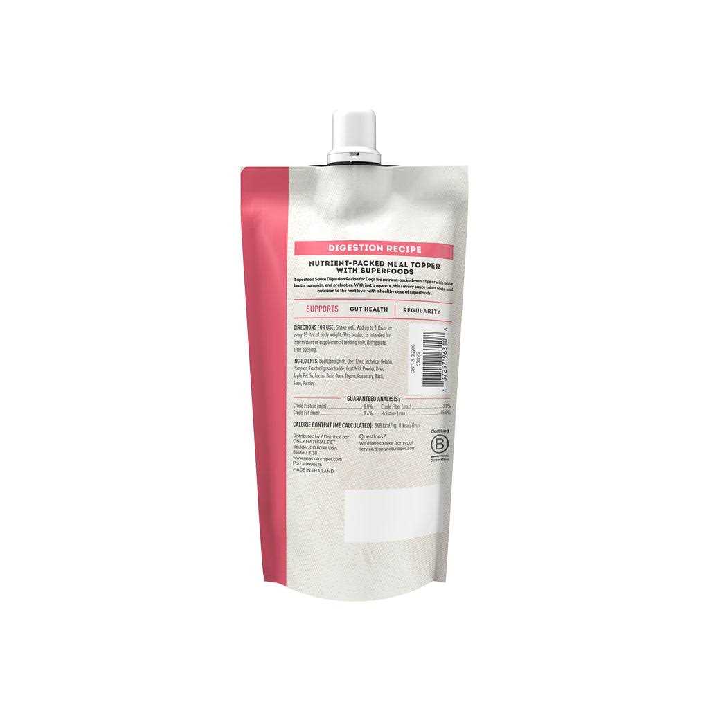 Only Natural Pet Superfood Sauce Digestive Support All Life Stage Dog Meal Topper - Nail Gallerys