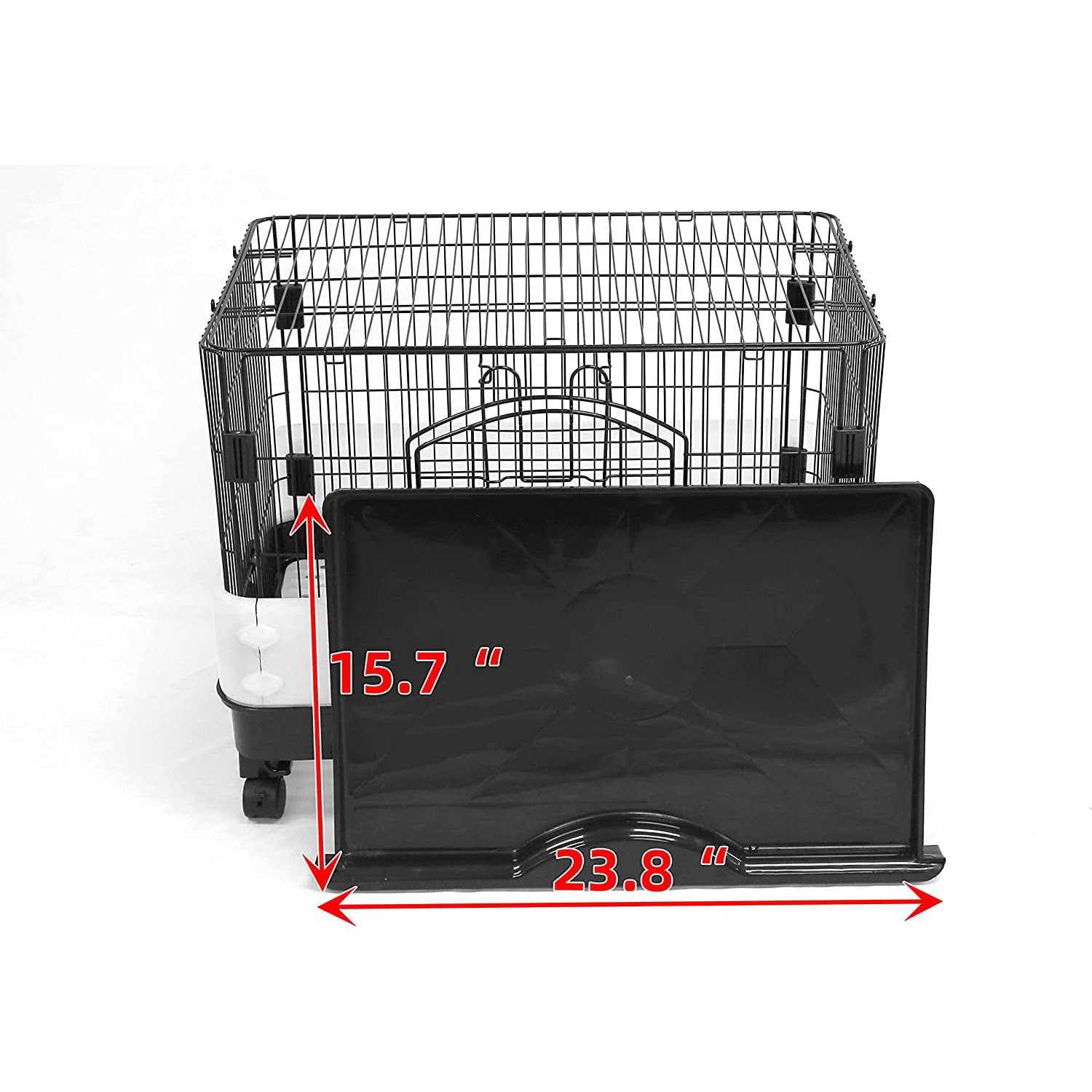Homey Pet 26 Rabbit Cage Carry with Pull Out Tray and Caster - Nail Gallerys