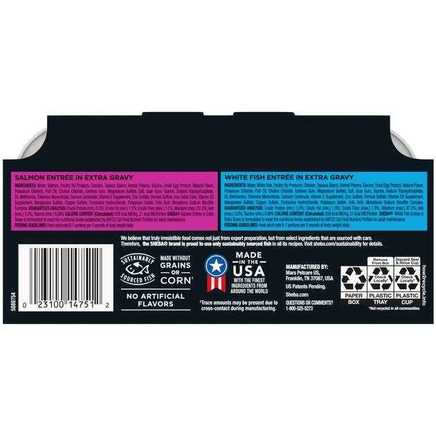 SHEBA PERFECT PORTIONS Gravy INDULGENCE Adult Wet Cat Food - Nail Gallerys