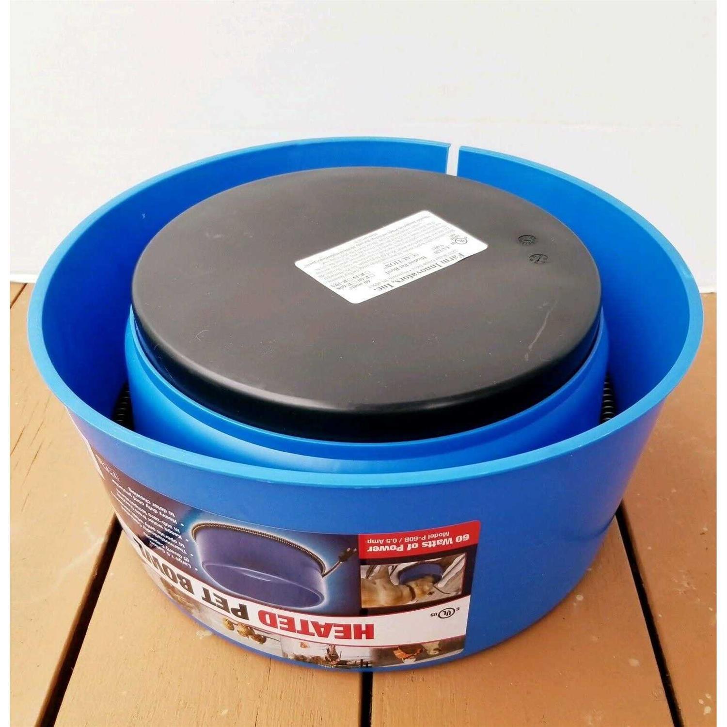 Farm Innovators 6 Qt. Round Heated Plastic Pet Bowl - Nail Gallerys