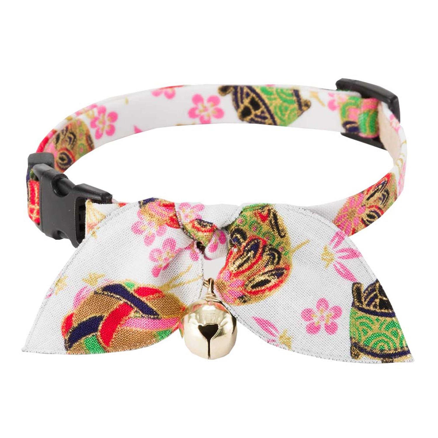 Necoichi Kimono Bow Tie Cat Collar - Nail Gallerys