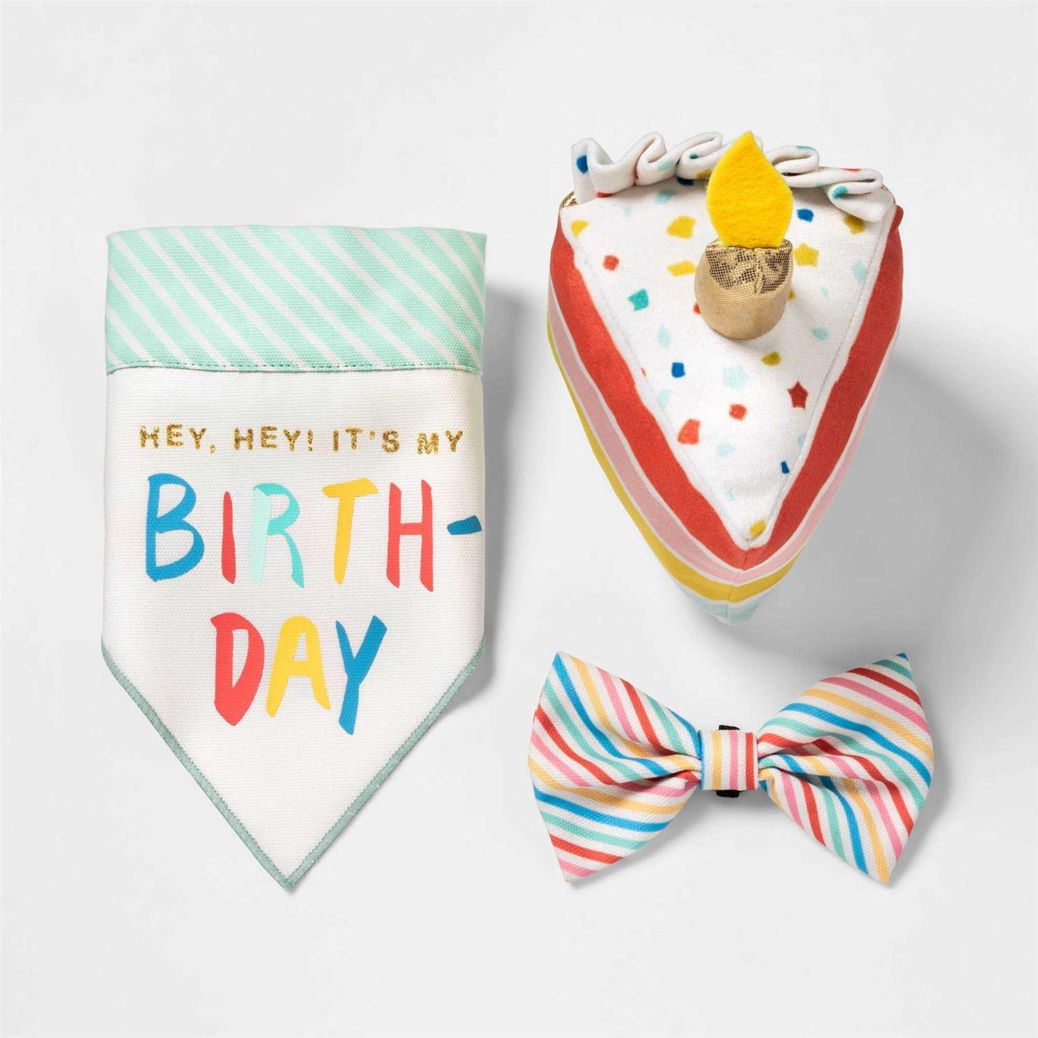 Boots & Barkley Birthday Cake Slice Plush Dog Toy - Nail Gallerys