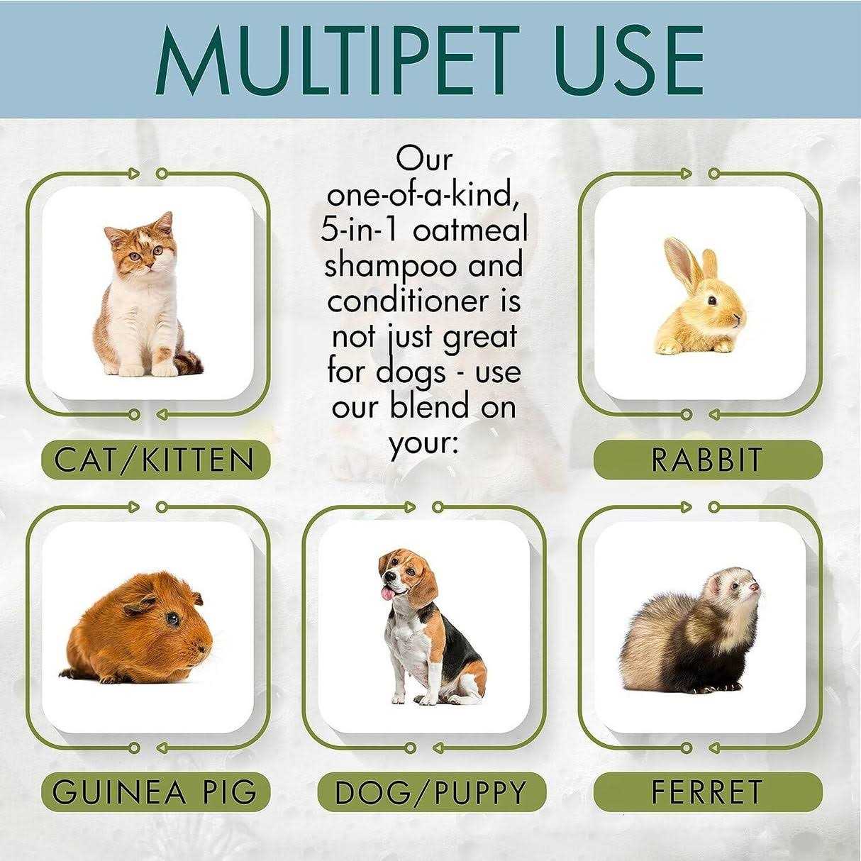 Organic 5 in 1 Oatmeal Dog Shampoo & Conditioner Defense Against Dandruff - Nail Gallerys