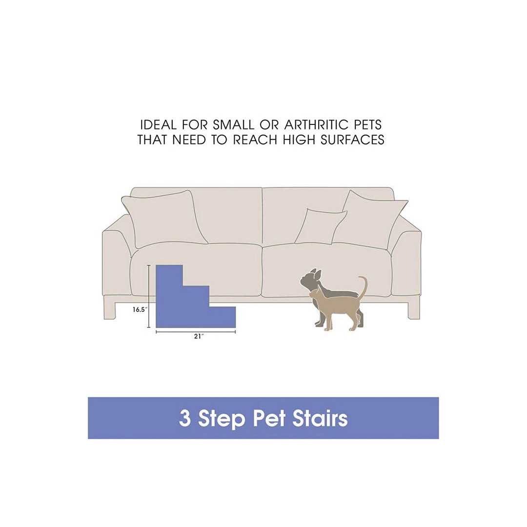Friends Forever High Density Foam 3 Steps Pet Stairs - Nail Gallerys