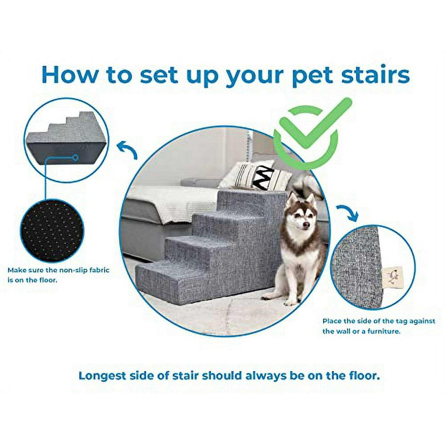 Best Pet Supplies Pet Steps Stairs with CertiPUR-US Certified Foam for Dogs Cats - Nail Gallerys