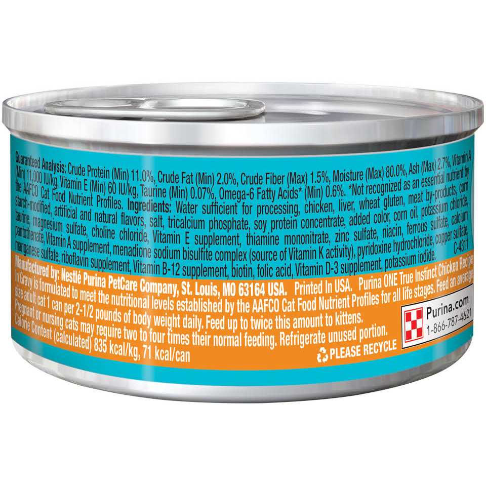 Purina ONE True Instinct Wet Cat Food Chicken - Nail Gallerys