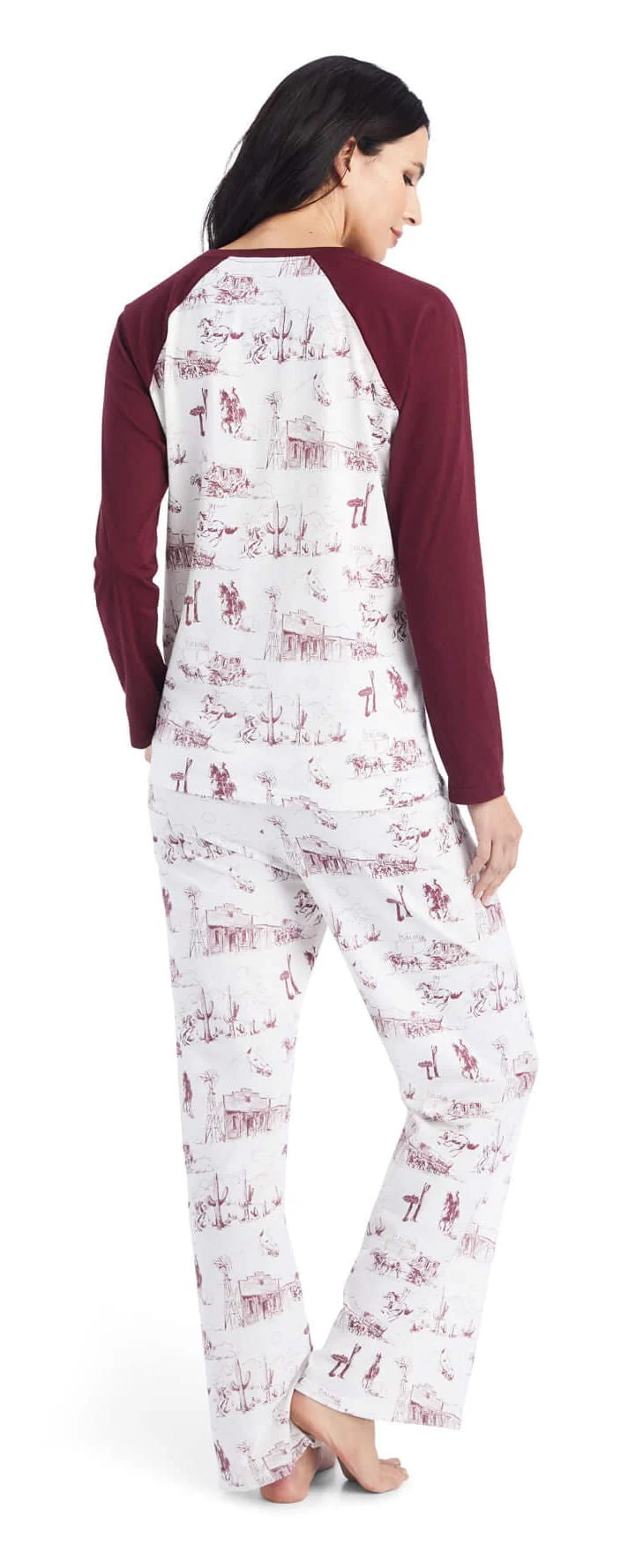 Ariat Women's Pajama Set, Western Toile - Nail Gallerys