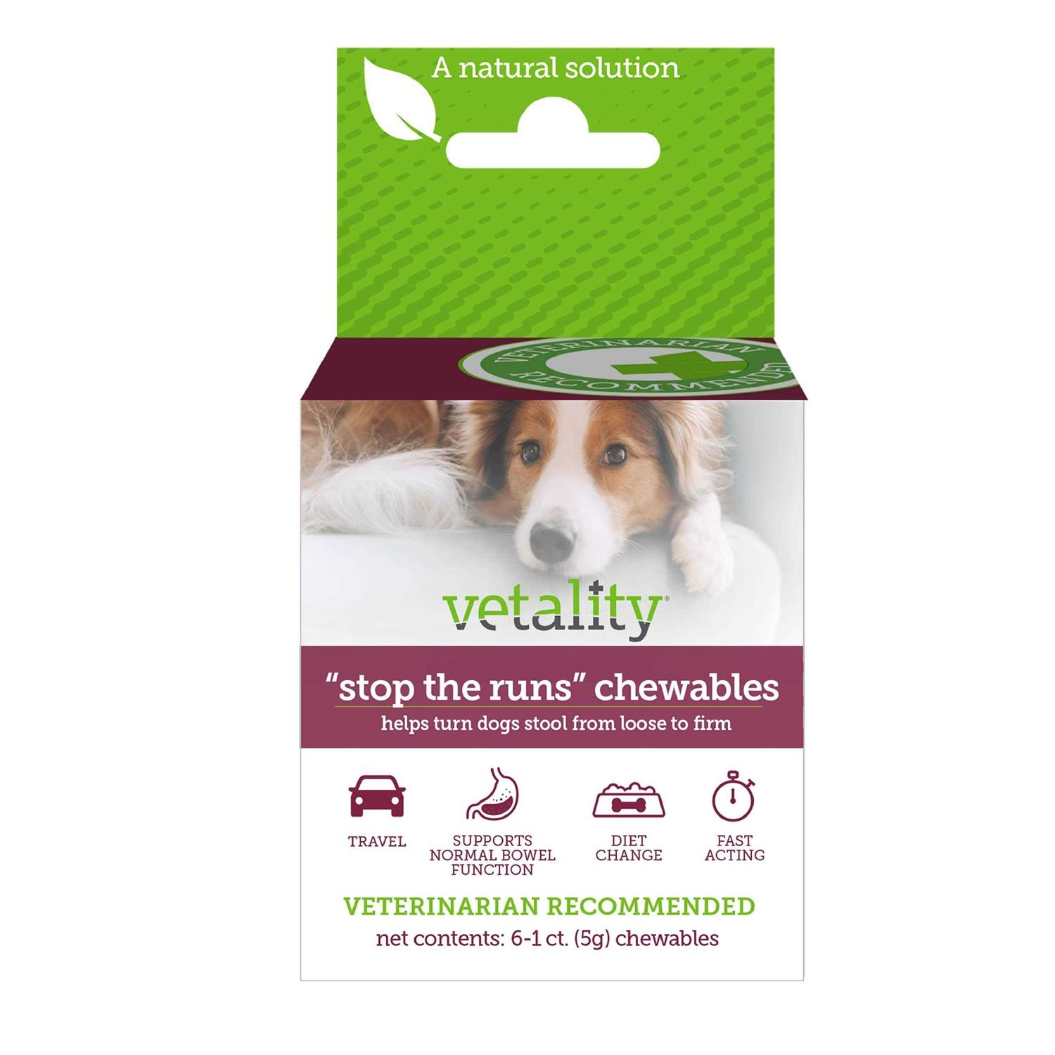 Vetality Stop the Runs Chewables for Dogs - Nail Gallerys