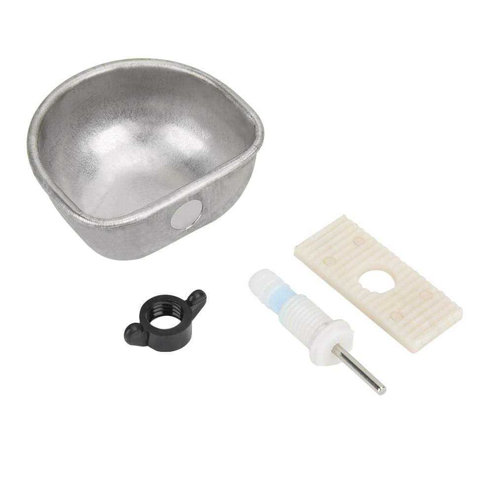 10Pcs Stainless Steel Rabbit Water Dispenser Rabbit Water Feeder with Bowl Automatic Rabbit Drinker Removable Hanging Pet Cage Water Bowls Rabbit - Nail Gallerys