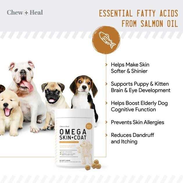 Chew + Heal Omega Skin + Coat Supplement - Nail Gallerys
