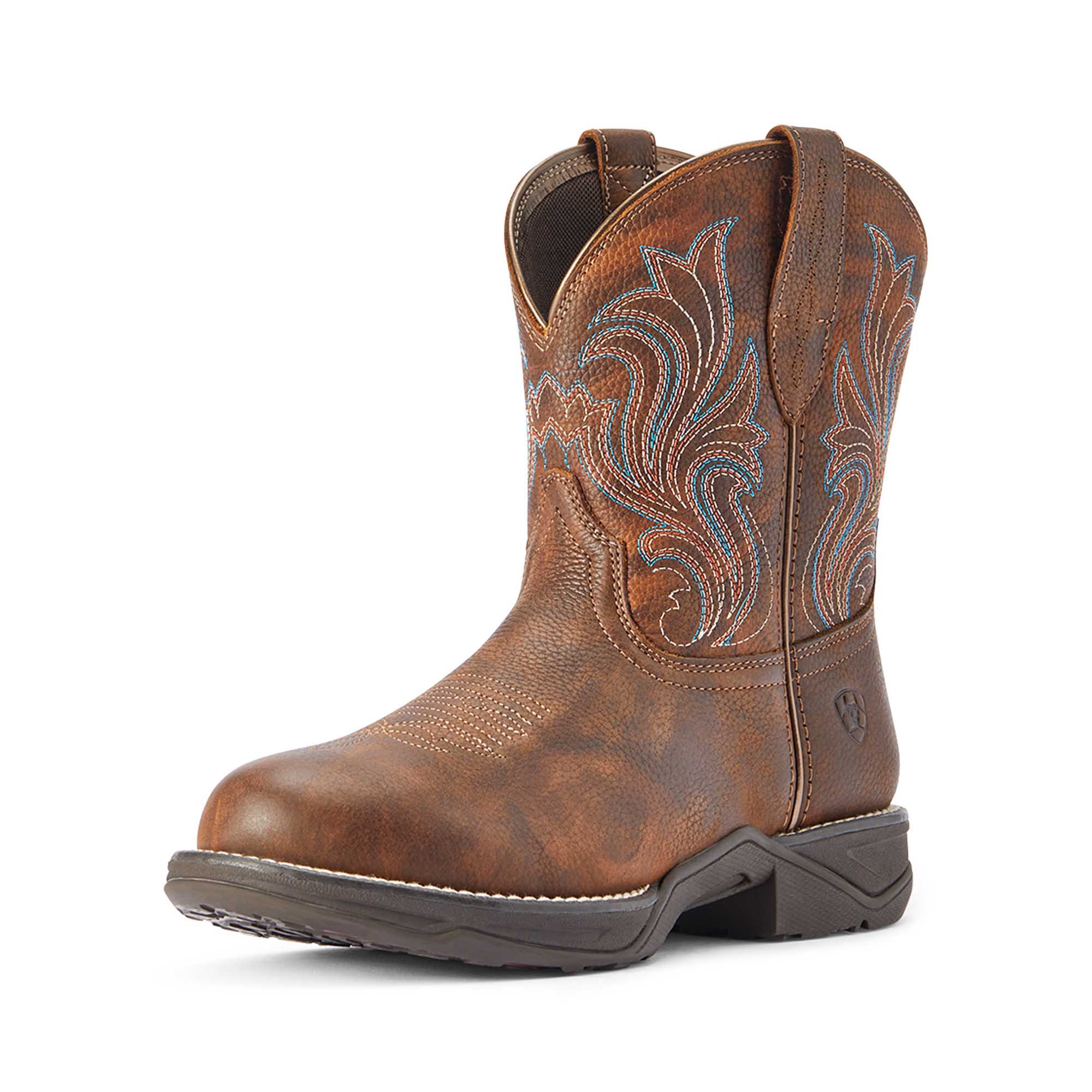 Ariat Women's Anthem Round Toe Shortie Boot, Copper Kettle - Nail Gallerys