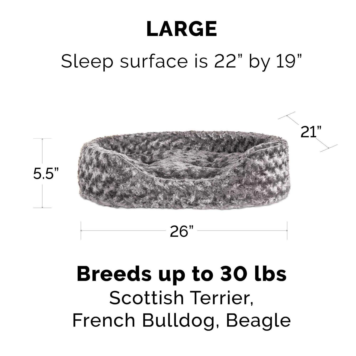 FurHaven Oval Ultra Plush Pet Bed - Nail Gallerys