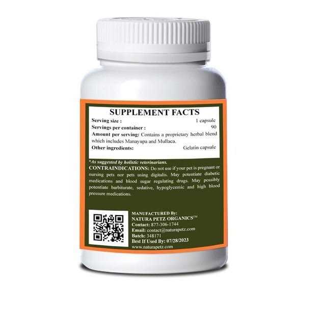 Natura Petz Organics JUST BREATHE Capsules Obstructive Breathing Support* For Dogs And Cats JUST BREATHE Dog 90 caps - Nail Gallerys