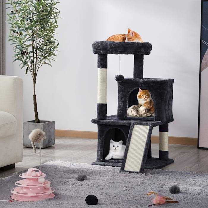 Topeakmart Cat Tree with 2 Condos - Nail Gallerys